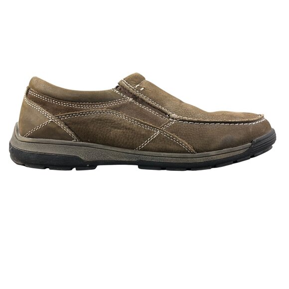 Nunn Bush Men\'s Size 10W Quest Brown Genuine Leather Slip On Walking Loafers main image 4